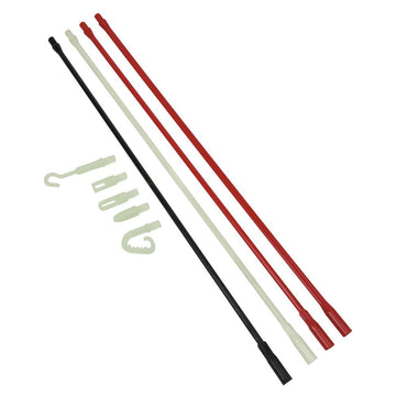 Klein Tools SRS56038 Polymer Fish Rod Set w/ Glow-in-the-Dark Leaders