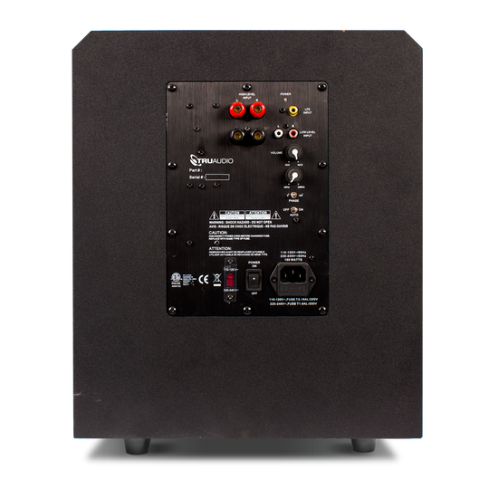 TruAudio Powered Slot Subwoofer - 10" Driver, 150W Internal Amplifier