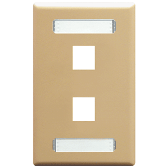 ICC Keystone Wall Plate with Dual Station IDs