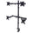 Manhattan Universal Four Monitor Mount with Double-Link Swing Arms, 461566