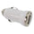 USB Car Charger, White