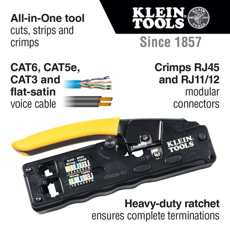Klein Tools VDV001-833 ProTech Data & Coaxial Kit