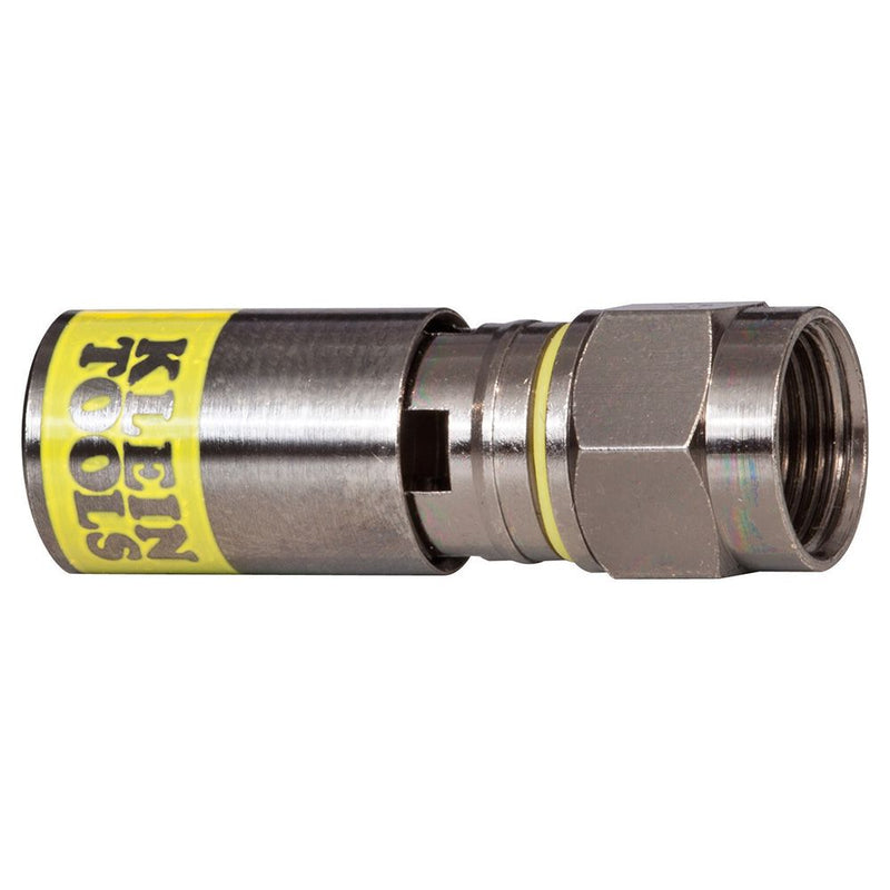 Klein Tools VDV812-612 F-Type Compression Connector - RG6/6Q (50-Pack)