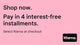 Pay in 4 interest free installments with Klarna Read More